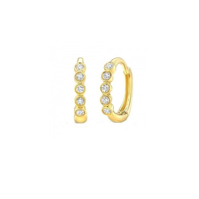 Diamond Hoop Earrings