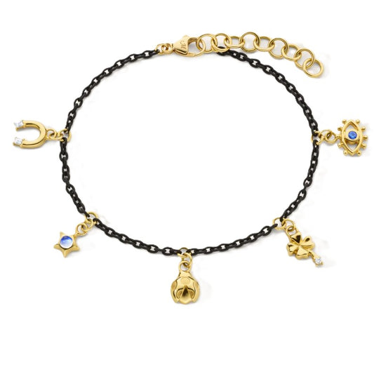 Monica Rich Kosann "Luck" Charm Bracelet