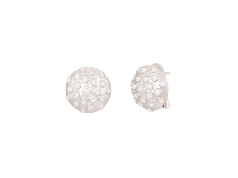 Gurhabn Pointelle Couture Diamond Clip Earrings