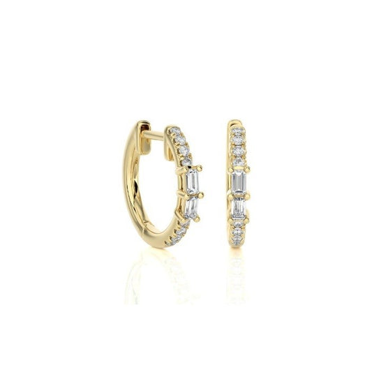 Diamond Hoop Earrings