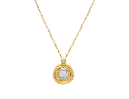 Gurhan Celestial Pavé Diamond Twisted Frame Pendant