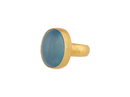 Gurhan Rune Aquamarine Ring