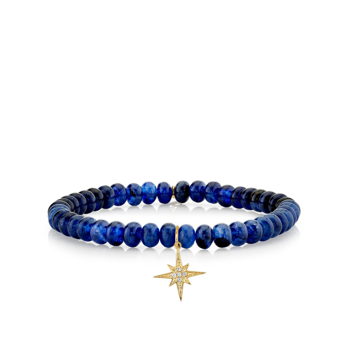 Sydney Evan Blue Sapphire and Diamond Stretch Bracelet