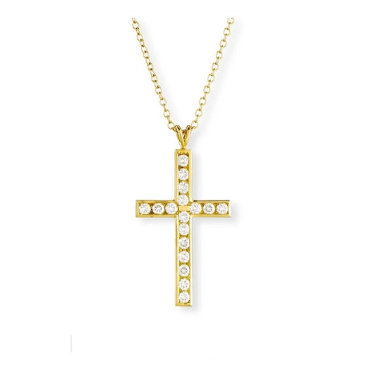 Suna Diamond Cross Pendant