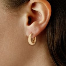 Yellow Gold Hoop Earrings