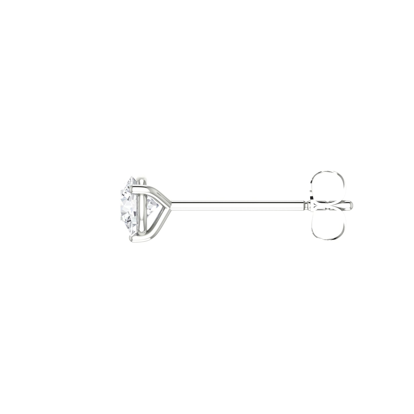 Round Diamond Stud Earrings