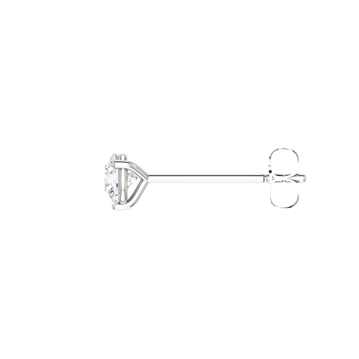 Round Diamond Stud Earrings