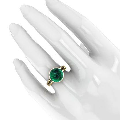 Yellow Gold Emerald Ring