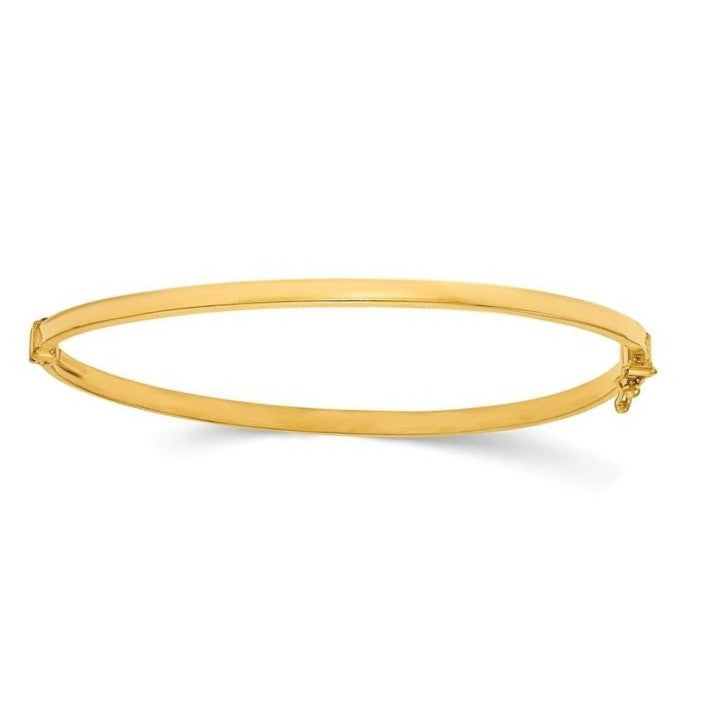 Yellow Gold Hinged Bangle
