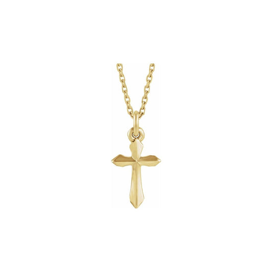 Yellow Gold Cross Pendant