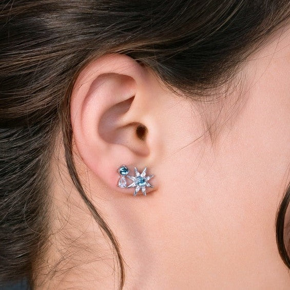 Monica Rich Kosann Silver Star Stud Earrings