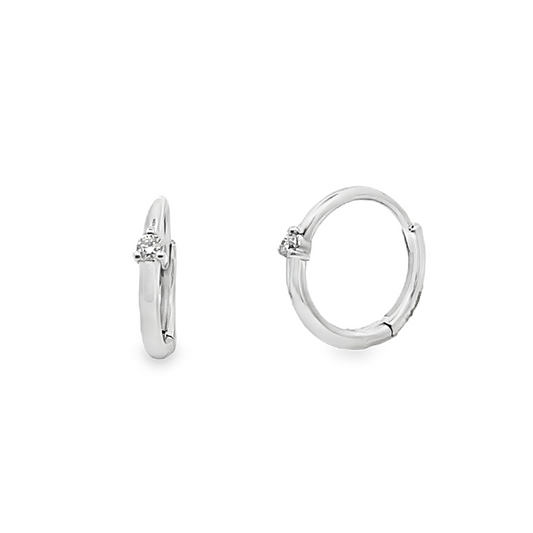 Diamond Hoop Earrings