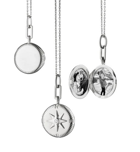 Monica Rich Kosann Silver Travel Locket