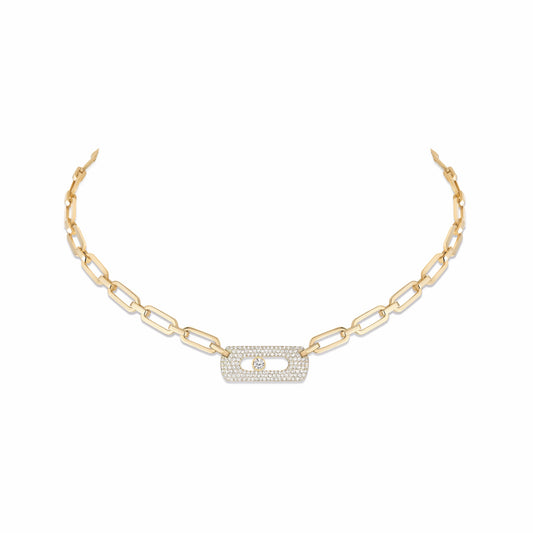 Yellow Gold Diamond Necklace