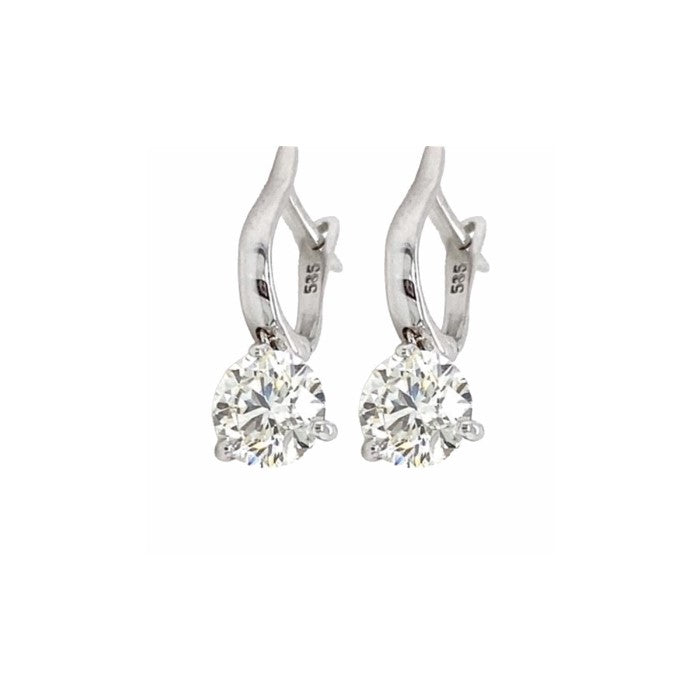 Round Diamond Earrings