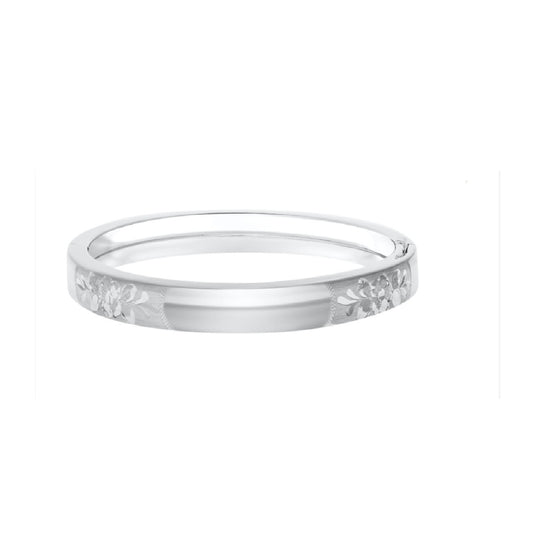 Sterling Silver Child's Engraved Bangle Bracelet