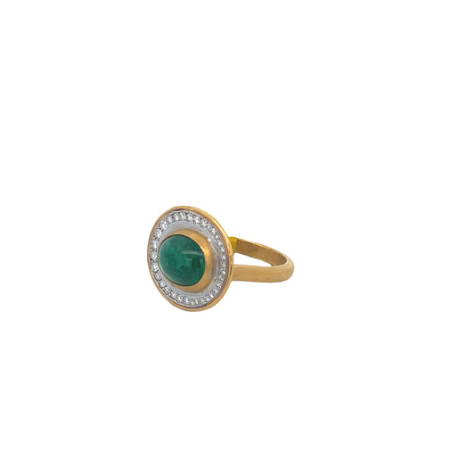 Lika Behar Emerald and Diamond Ring