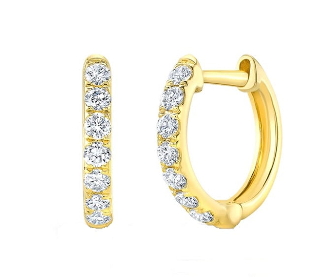 Diamond Hoop Earrings