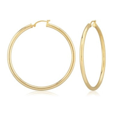 Sterling Silver Vermeil Hoop Earrings
