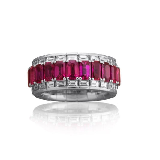 Picchiotti Xpandable™ Ruby and Diamond Band