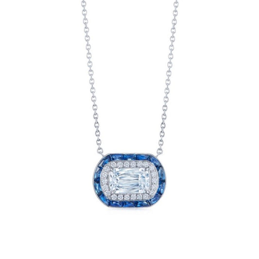 Kwiat Ashoka Diamond & Sapphire Pendant