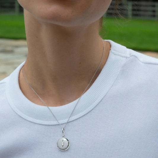 Monica Rich Kosann Round Locket with Diamonds Pendant