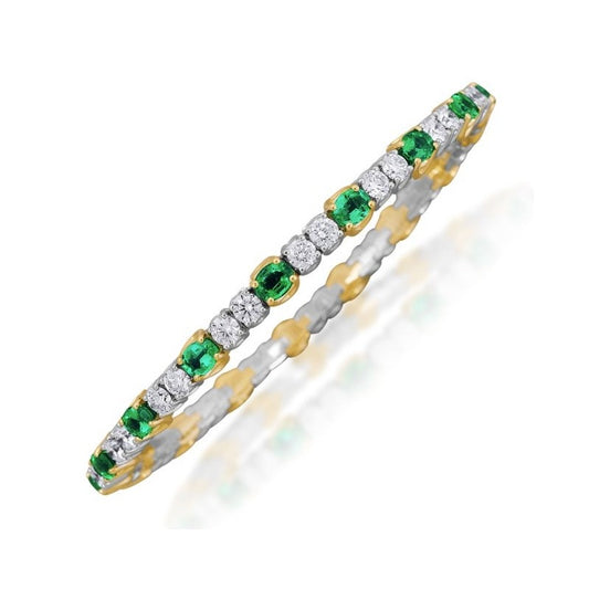 Picchiotti Xpandable™ Emerald & Diamond Tennis Bracelet