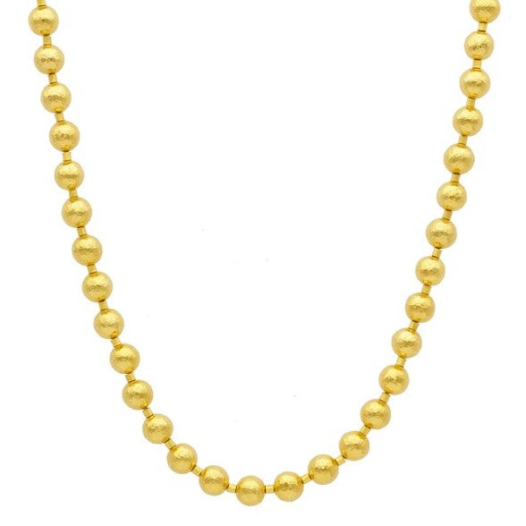 Gurhan Spell Gold Bead Necklace