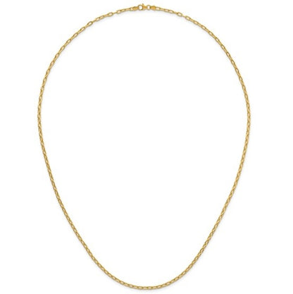 Yellow Gold Oval Link Chain