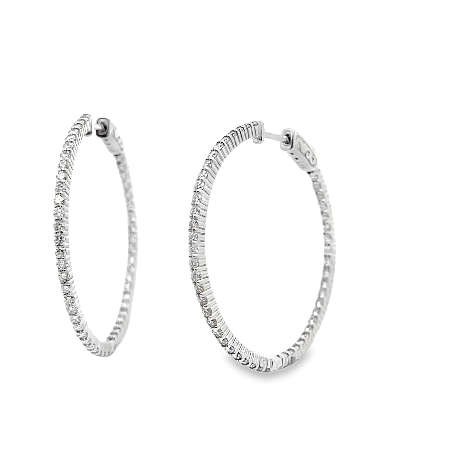 Diamond Hoop Earrings