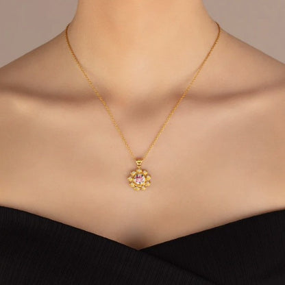 Gurhan Antiquities Gold Guilloche and Diamond Pendant