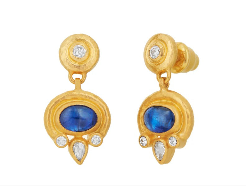 Gurhan Muse Kyanite and Diamond Drop Earrings