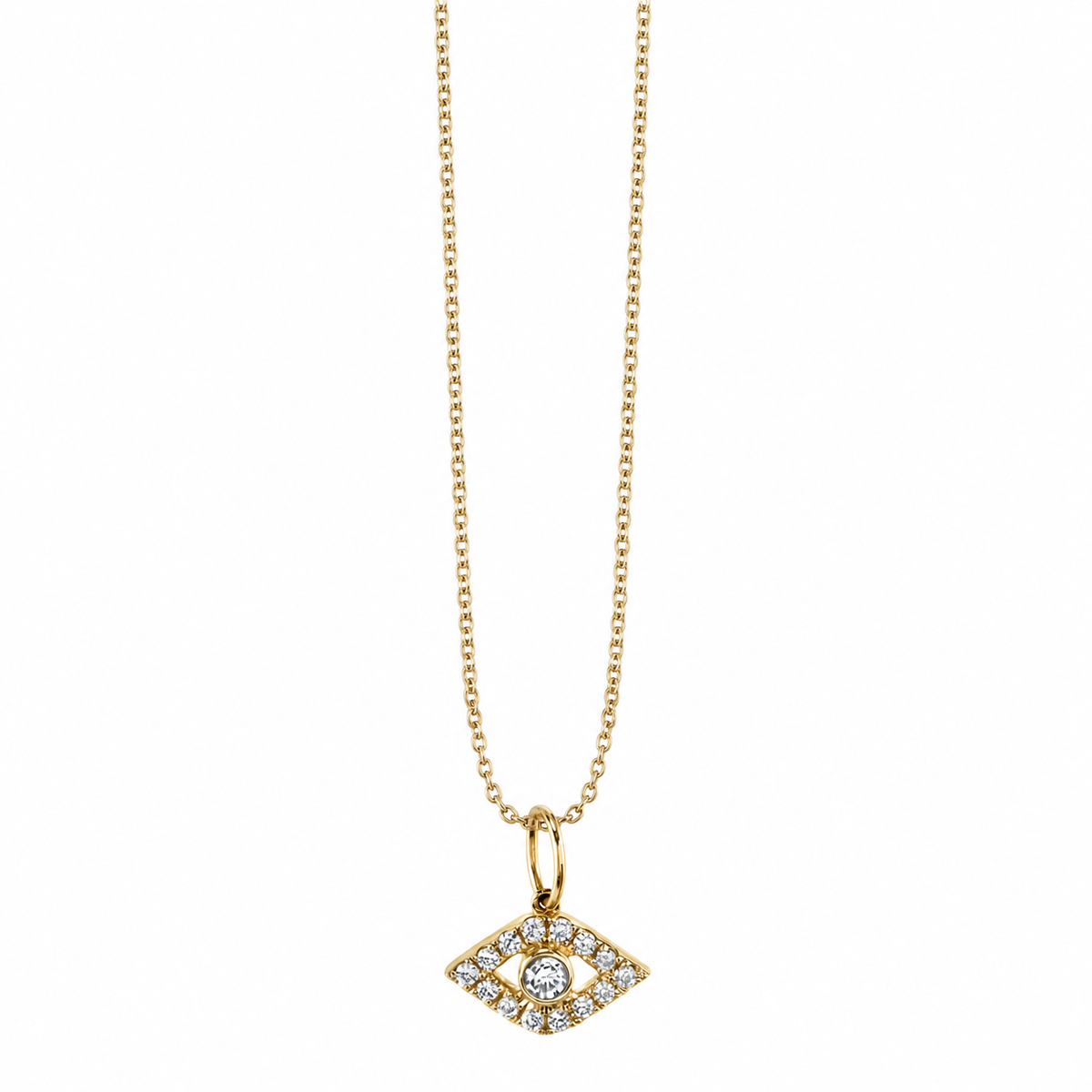 Sydney Evan Evil Eye Diamond Pendant