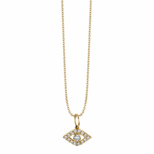 Sydney Evan Evil Eye Diamond Pendant