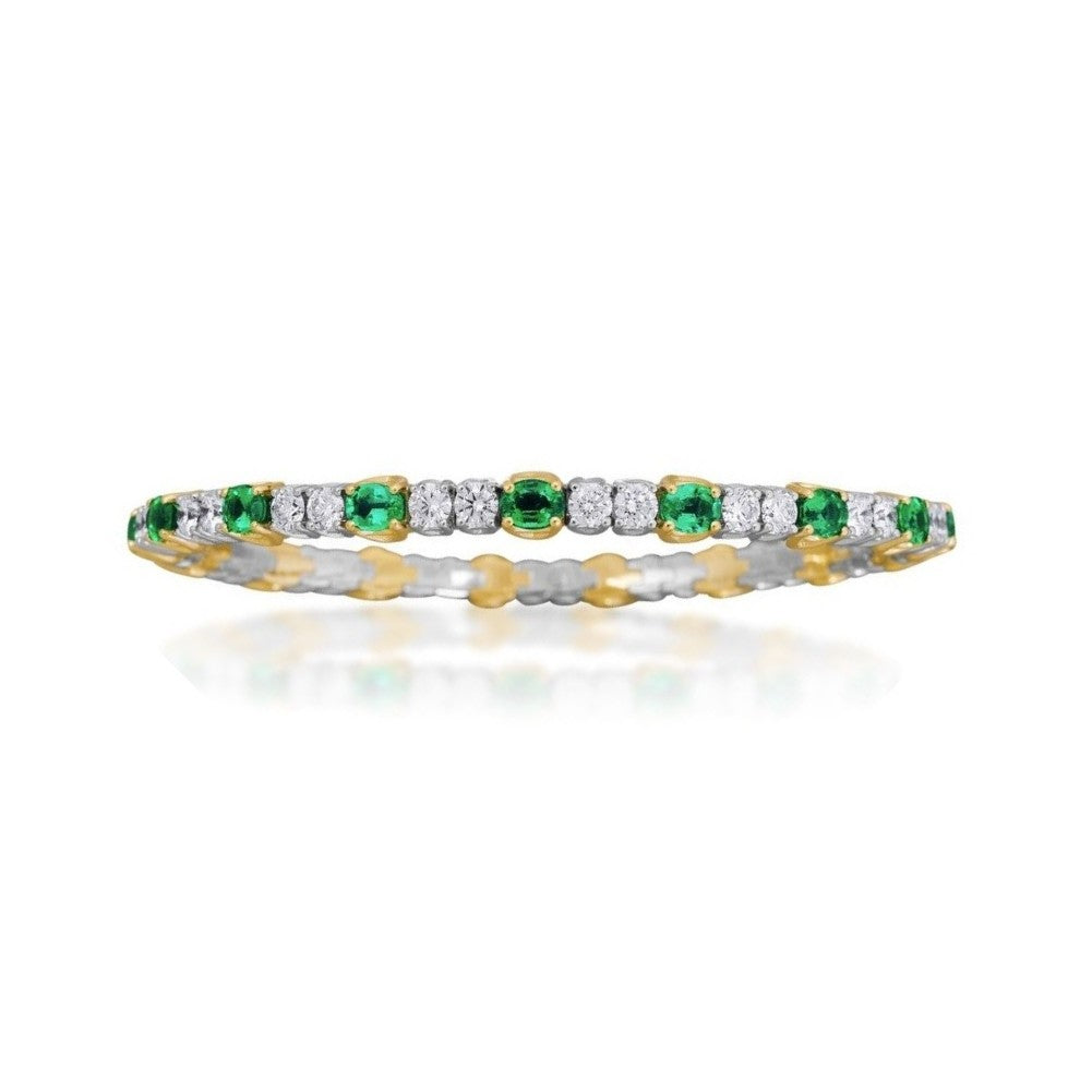 Picchiotti Xpandable™ Emerald & Diamond Tennis Bracelet