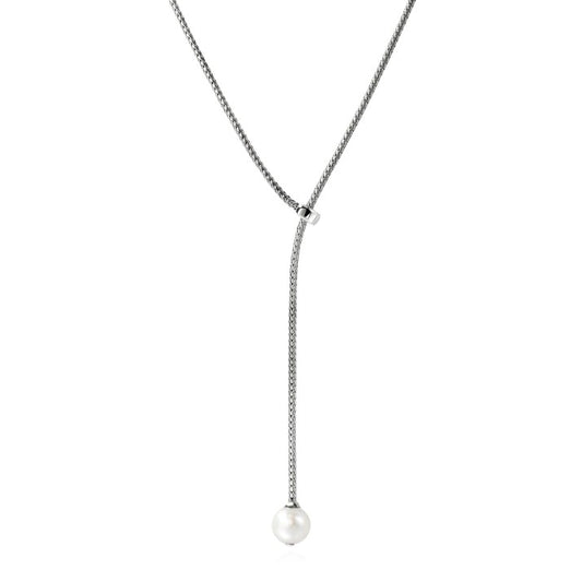 John Hardy Essentials Pearl Lariat Necklace