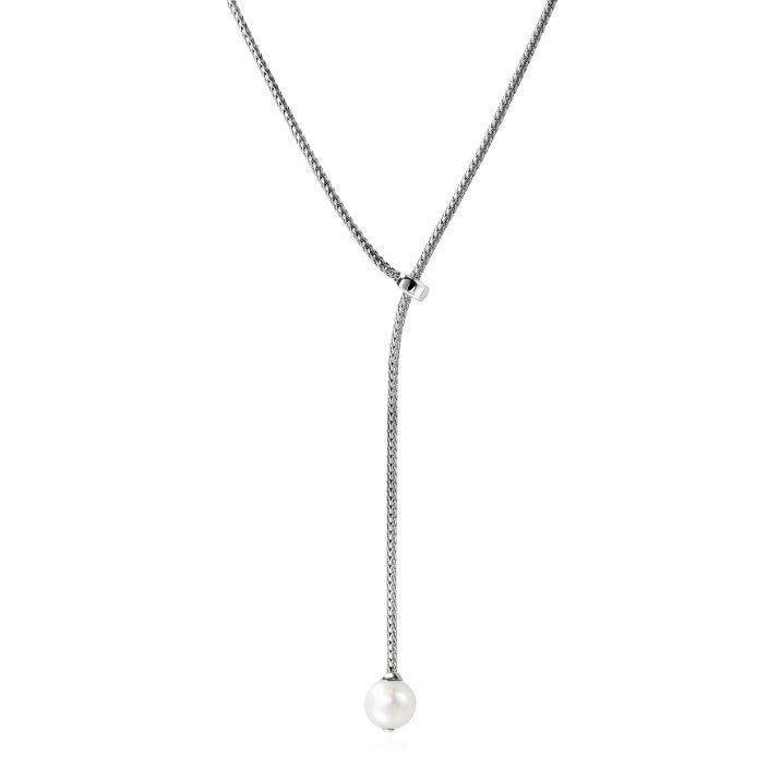 John Hardy Essentials Pearl Lariat Necklace