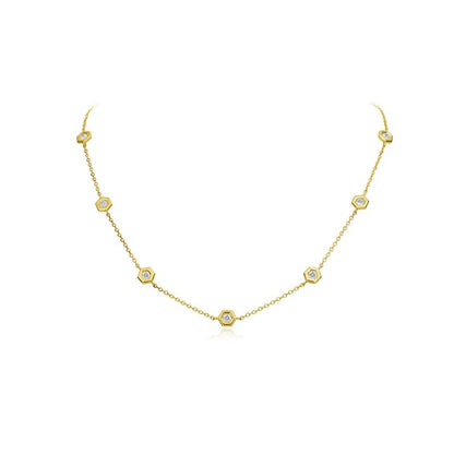 Gumuchian Mini B Diamond Necklace