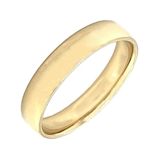 14K yellow gold 5.5mm high polish band