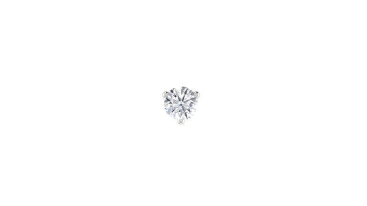 Round Diamond Single Stud Earring