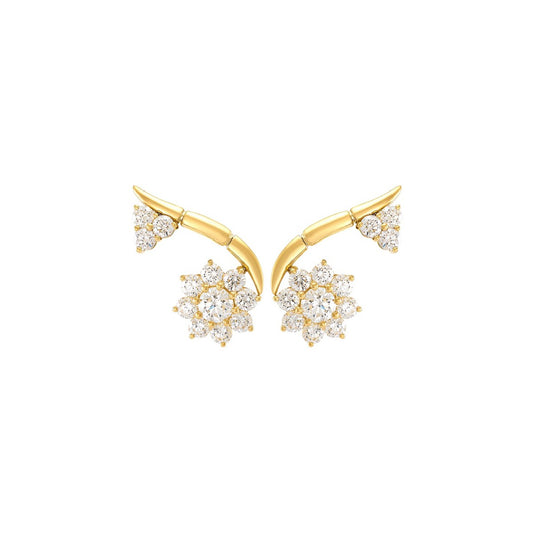 Etho Maria Flower Drop Diamond Earrings