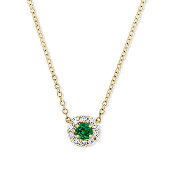 Suna Emerald and Diamond Pendant