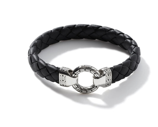 Sterling Silver and Leather Bracelet