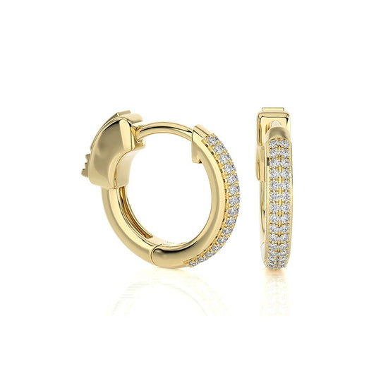 Diamond Huggie Earrings