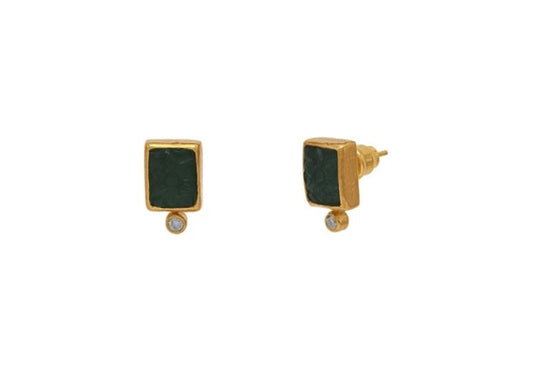 Gurhan Rune Emerald Earrings