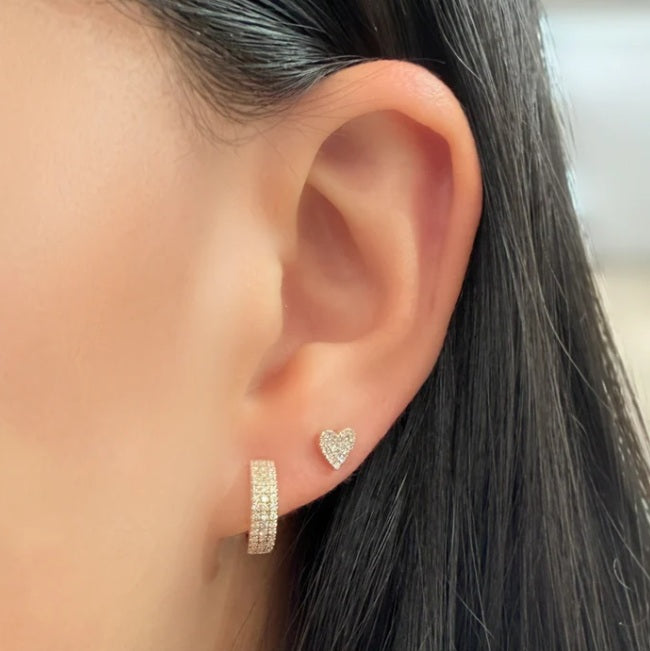 Diamond Hoop Earrings