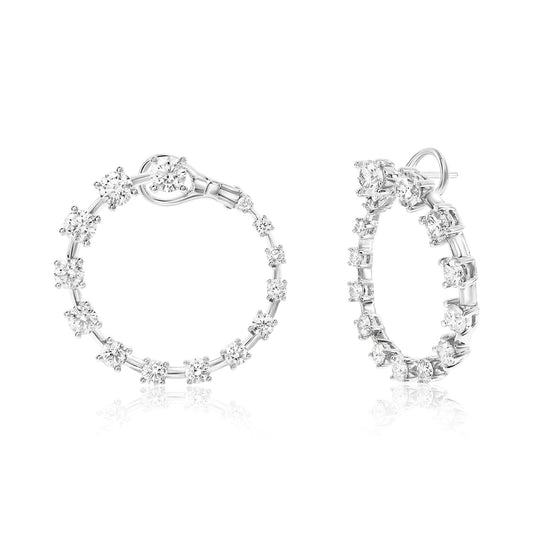 Diamond Hoop Earrings