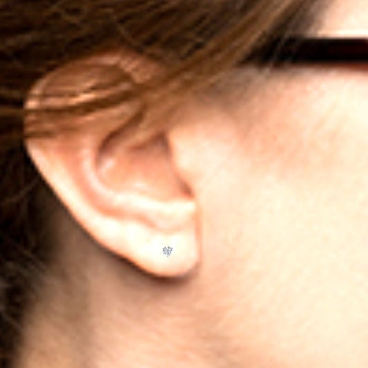 Round Diamond Single Stud Earring