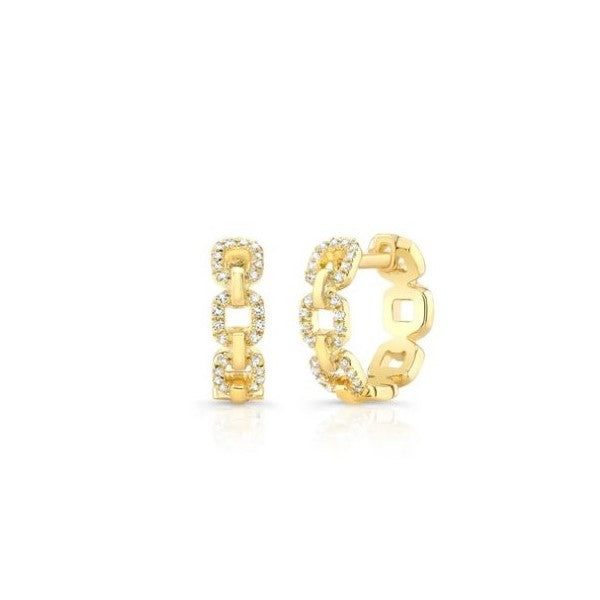 Diamond Hoop Earrings