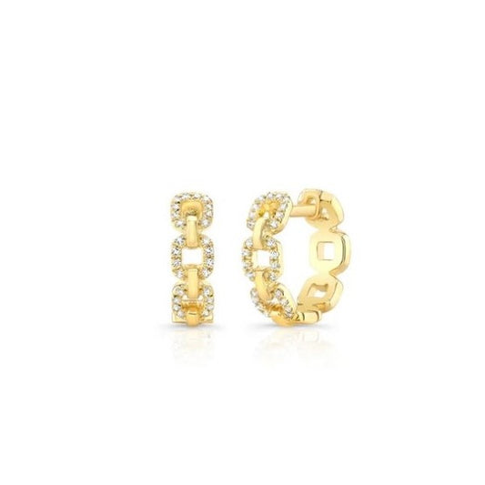 Diamond Hoop Earrings